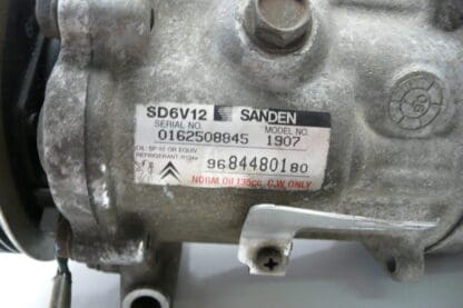 Klimakompressor Sanden SD6V12 1907 Citroën Peugeot 9684480180 6453XP