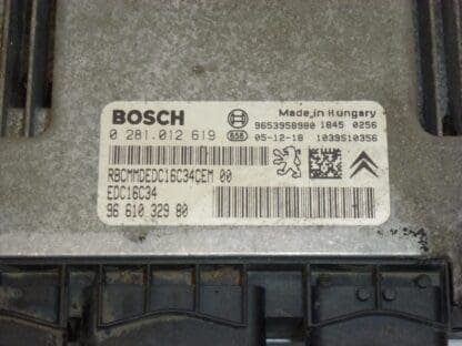 Steuergerät Bosch EDC16C34 1.6 HDI 0281012619 9661023980