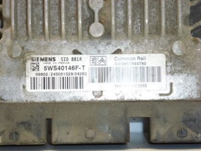 Steuergerät Siemens SID 801A Citroën Peugeot 9647423380 5WS40146F-T