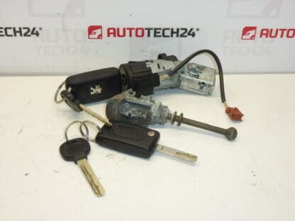 Schaltkasten, Türschloss und zwei Citroën Peugeot 4162EQ Schlüssel