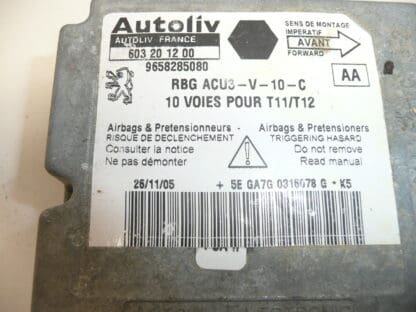 Airbageinheit Peugeot 206 9658285080 6545GP
